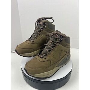 Xelero Womens Waterproof Leather Hiking Arch Support Ankle Boots Brown Size 8.5